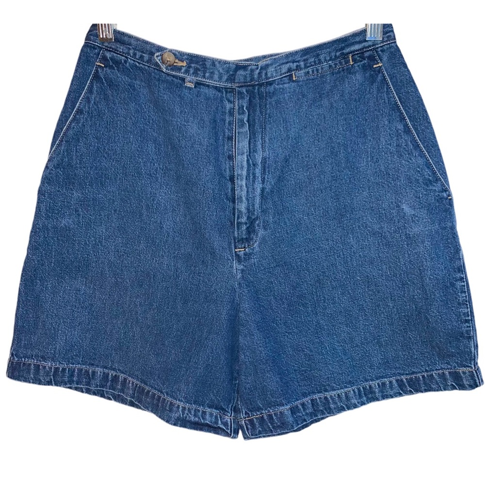 -SOLD-Vintage Y2K “Mom” Jean Shorts High Waisted Size 6 - Picture 1 of 8